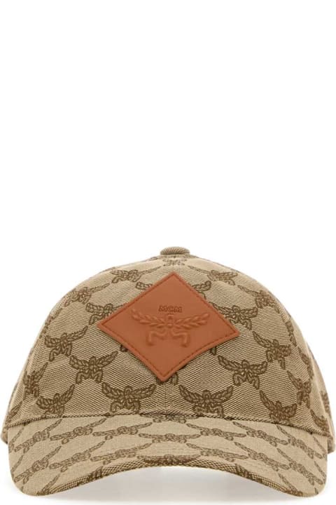 MCM Hats for Women MCM Embroidered Polyester Blend Baseball Cap