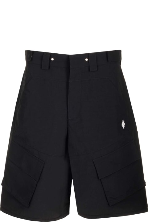 Marcelo Burlon Pants for Men Marcelo Burlon Cargo Bermuda Shorts With Embroidered Cross
