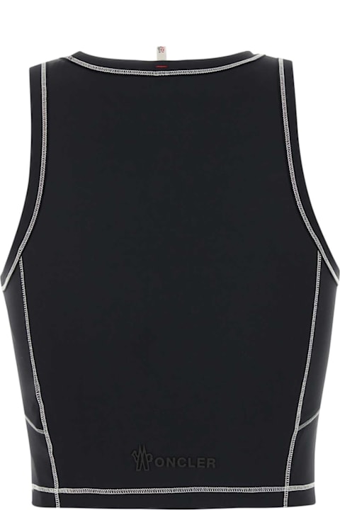 Clothing for Women Moncler Grenoble Black Stretch Nylon Top