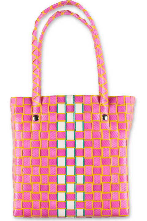 Marni Borsa Intrecciata Rosa Bambina