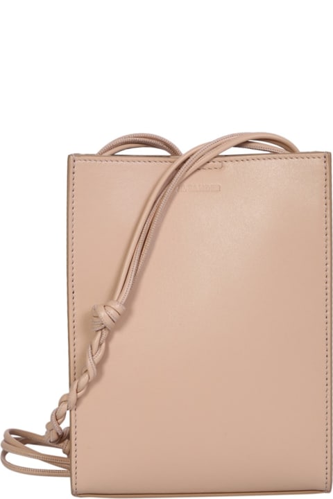 Shoulder Bags for Men Jil Sander Pink And Beige Tangle Sm Bag