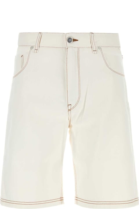 Fashion for Men Fendi White Denim Bermuda Shorts