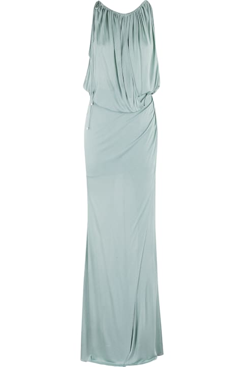 Blumarine for Men Blumarine Draped Jersey Long Dress