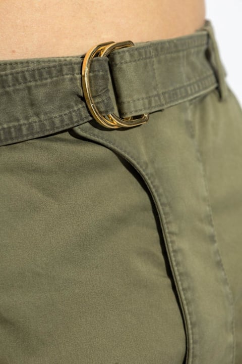 Balmain Pants for Men Balmain Turn-up Hem Cargo Shorts