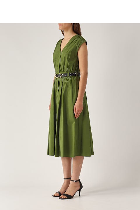 Homeware Michael Kors Cotton Popeline Midi Dress Dress