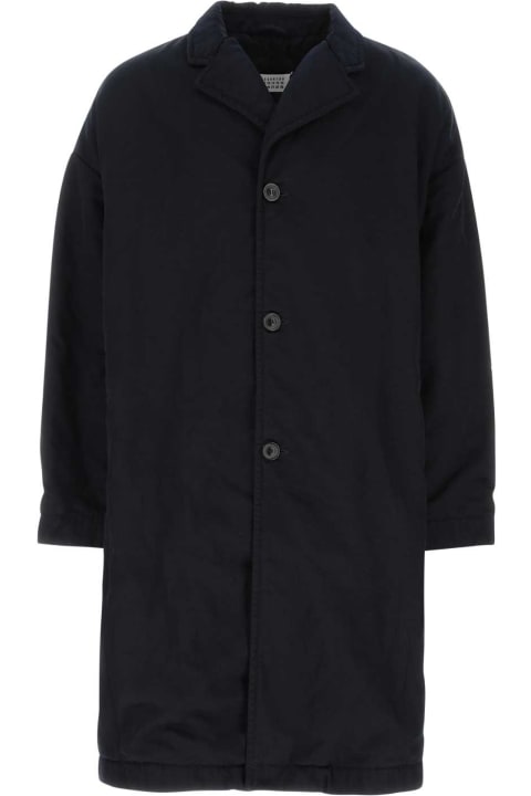 Maison Margiela Coats & Jackets for Men Maison Margiela Midnight Blue Nylon Padded Jacket