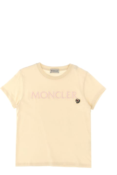 Fashion for Boys Moncler Logo Embroidery T-shirt