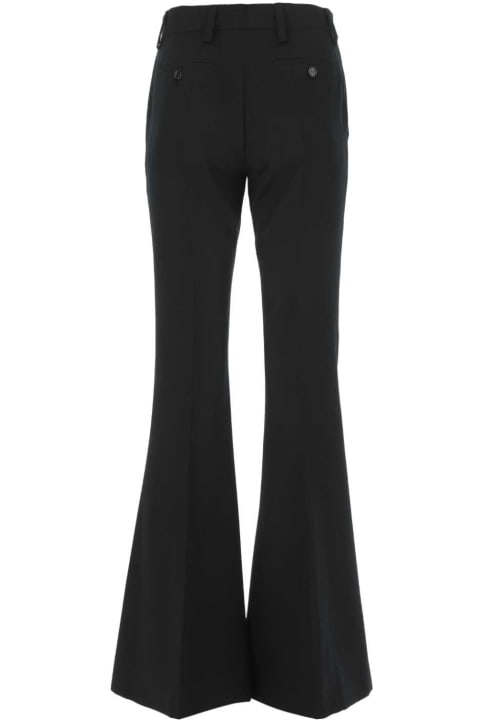 Clothing for Women Prada Black Wool Pant