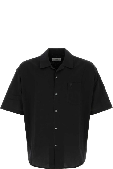 Ami Alexandre Mattiussi Shirts for Men Ami Alexandre Mattiussi Black Cotton Shirt