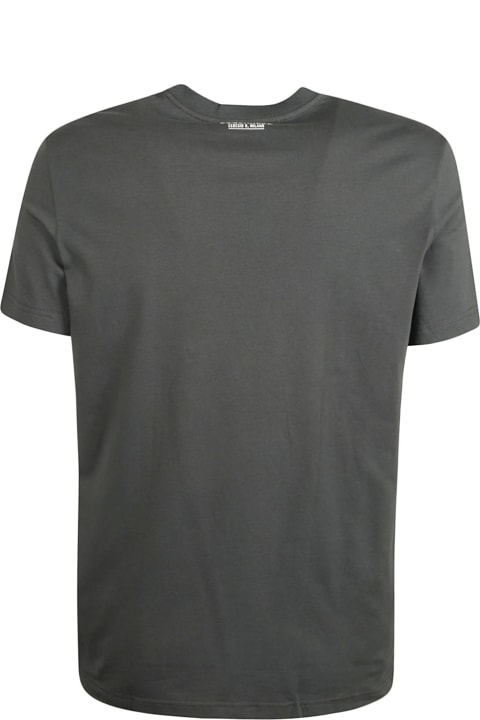 Fashion for Men Dsquared2 Logo Patch Round Neck Plain T-shirt