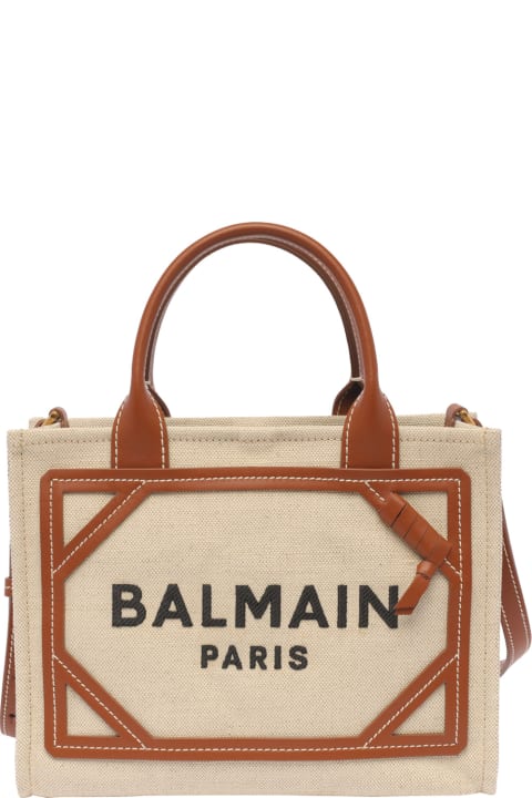 Balmain Totes for Women Balmain B-army Small Shopper