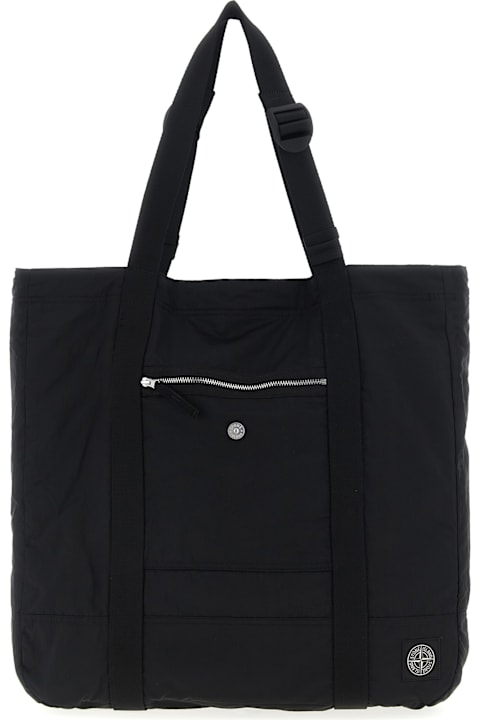 أدوات منزلية Stone Island Logo Patch Shopping Bag