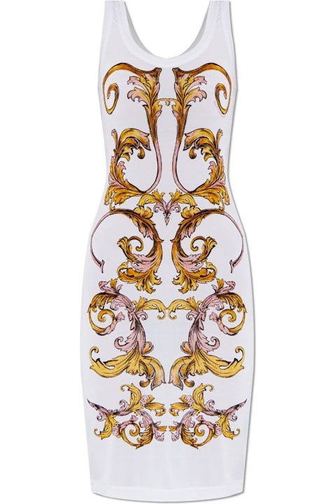 Dresses for Women Versace Jeans Couture Baroque Print Midi Dress