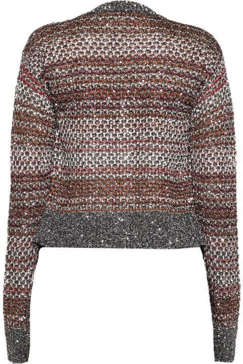 Missoni Sweaters for Women Missoni Short Cardigan In Mesh Knit