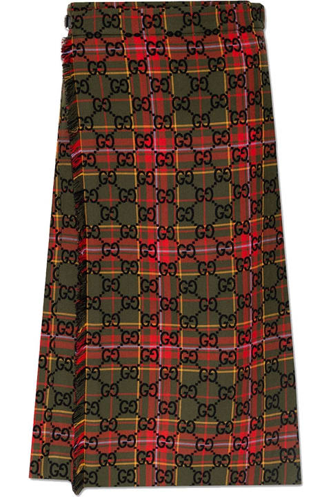 Gg Wool Skirt