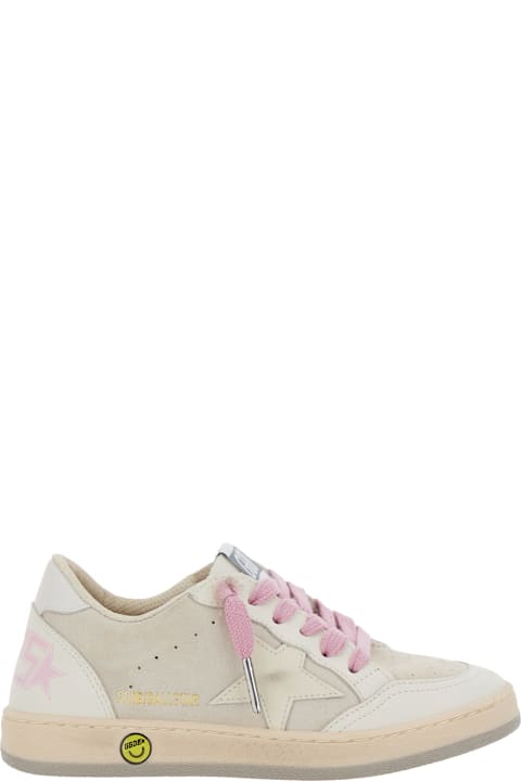 Homeware Golden Goose 'superstar' White Low-top Sneakers With Side Star In Leather Girl