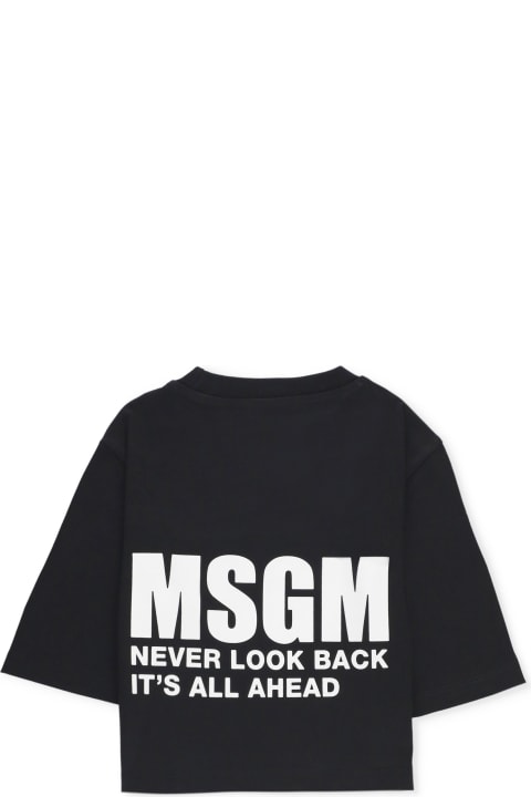 MSGM T-Shirts & Polo Shirts for Girls MSGM Logo T-shirt