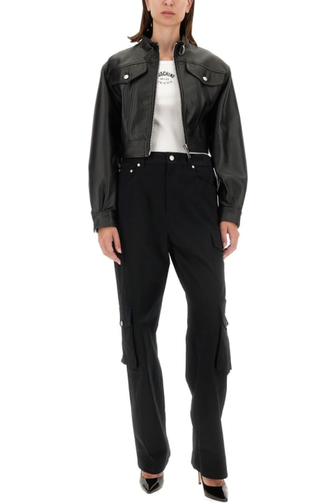 M05CH1N0 Jeans Coats & Jackets for Women M05CH1N0 Jeans Biker Jacket