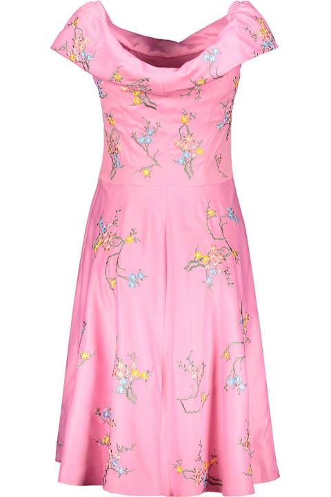 Moschino for Kids Moschino Dress With Floral Embroidery