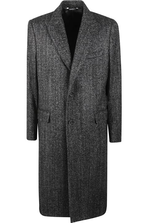 Coats & Jackets for Men Dolce & Gabbana Buttoned Long Blazer Coat