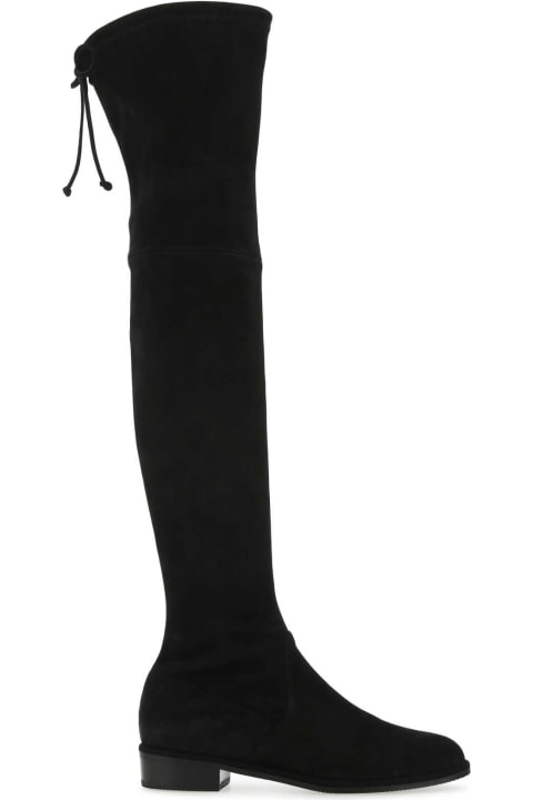 Fashion for Women Stuart Weitzman Black Suede Low Land Boots