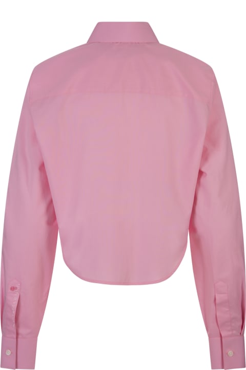 Marni for Women Marni Cropped Shirt In Pink Cotton