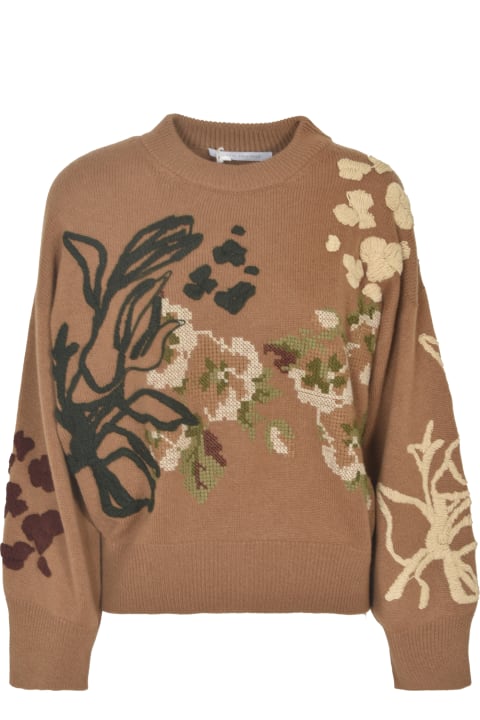 Floral Knitted Sweater