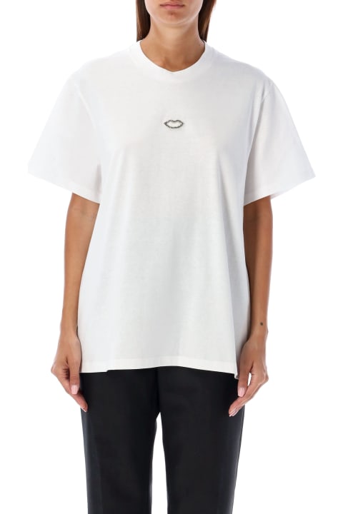 Stella McCartney Topwear for Women Stella McCartney Crystal Lips T-shirt