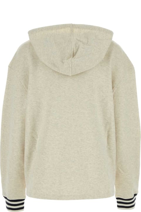 Fleeces & Tracksuits Sale for Women Prada Melange Sand Cotton Sweatshirt