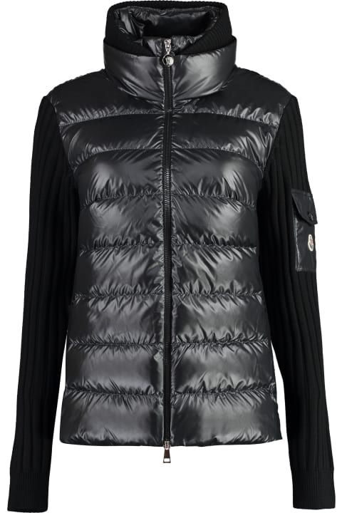 Moncler Sweaters for Women Moncler Cardigan With Padded Front Panel