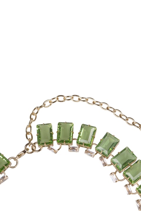 Ermanno Scervino Necklaces for Women Ermanno Scervino Necklace With Green Stones