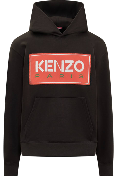 メンズ Kenzoのフリース＆ラウンジウェア Kenzo Logo Embroidery Hoodie