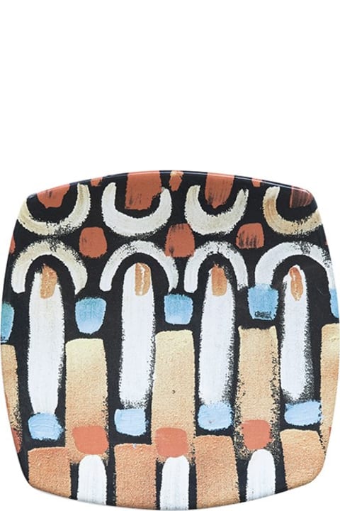 أدوات المائدة Le Botteghe su Gologone Plates Square Ceramic Colores 20,5x20,5 Cm