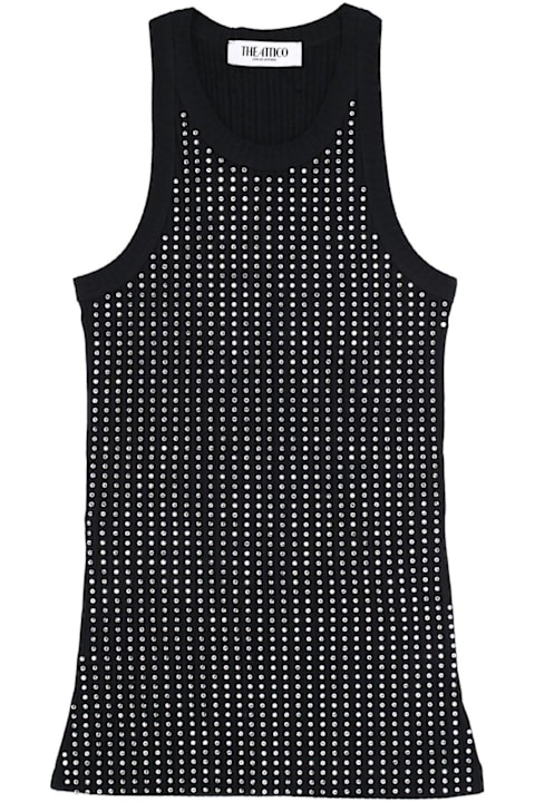 خصم على السيدات The Attico Jersey Ribbed Tank Top