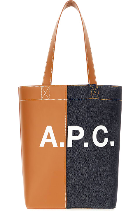 A.P.C. for Women A.P.C. Multicolor Denim And Fabric Axel Shoulder Bag