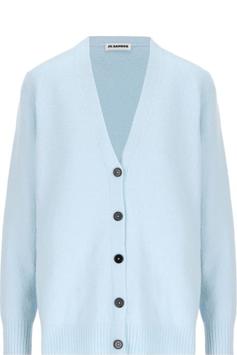 Sweaters for Women Jil Sander V-neck Long-sleeved Cardigan