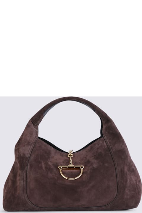 Chocolate Suede Softbit Tote Bag