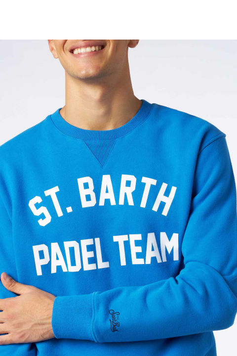 Homeware MC2 Saint Barth Cotton Sweatshirt With St. Barth Padel Team Print
