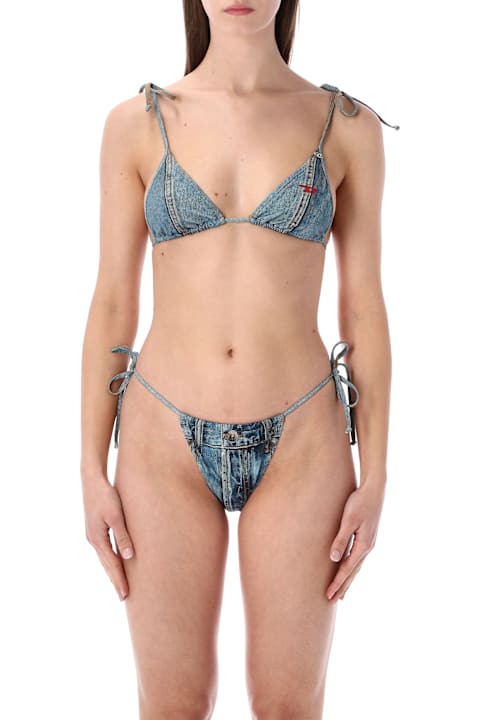 Homeware Diesel Diesel Jodie-dnm Denim-effect Bikini Bottom