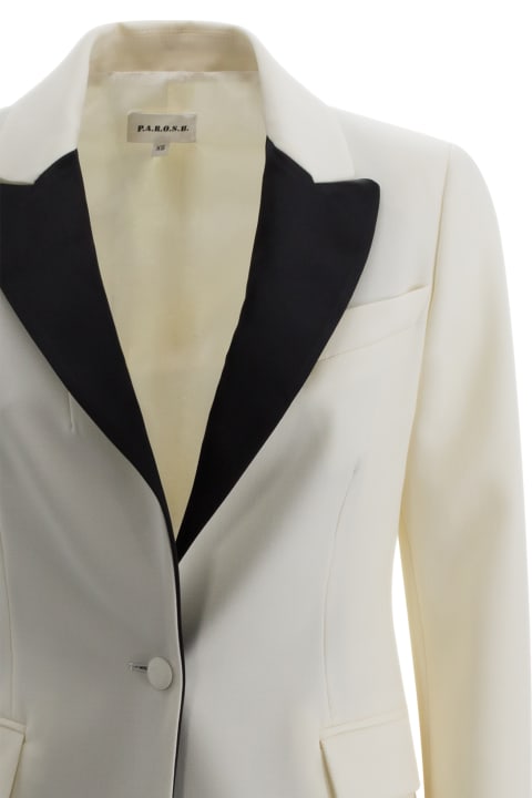Parosh Coats & Jackets for Women Parosh Satin-lapel Double-breasted Blazer