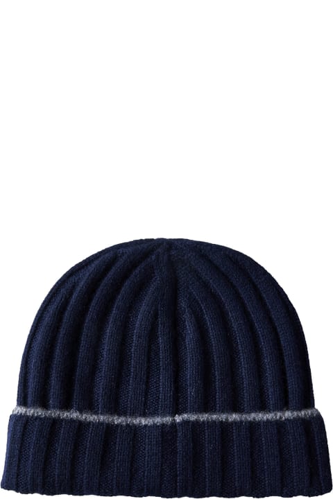Hats for Men Brunello Cucinelli English Rib Cashmere Knit Beanie
