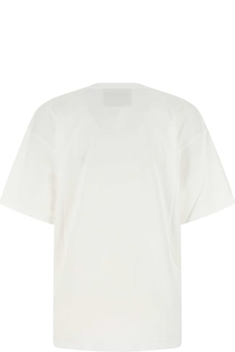 ウィメンズ新着アイテム Moschino White Cotton Oversize T-shirt