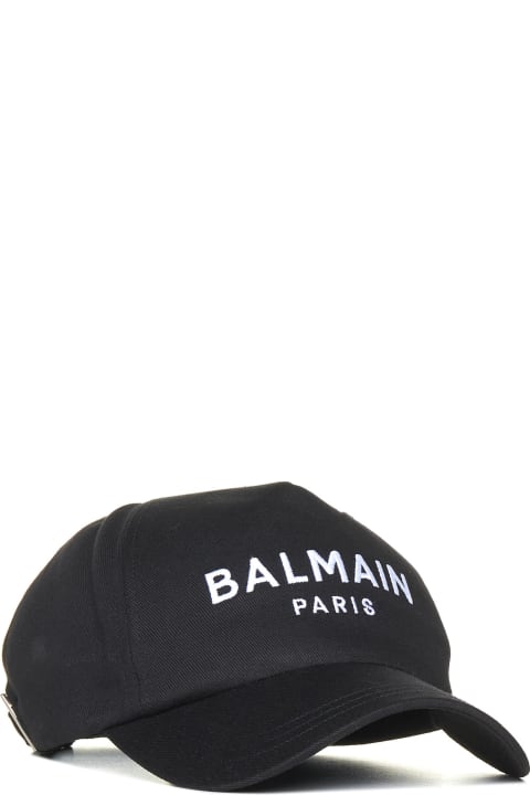 Balmain Hats Sale for Men Balmain Logo Embroidery Baseball Cap