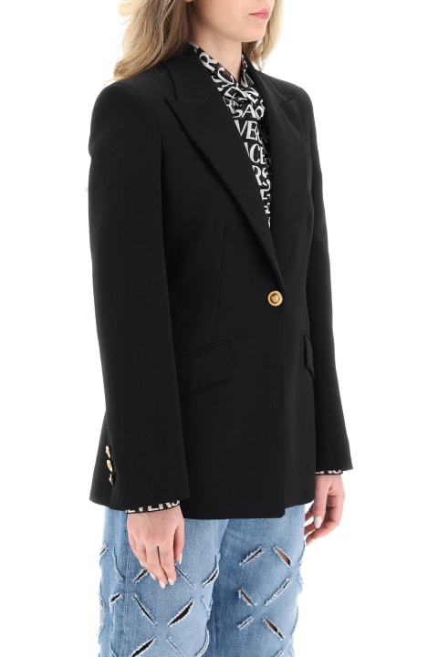Coats & Jackets for Women Versace Wool Single-breasted Blazer