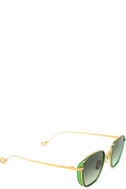 ウィメンズ Eyepetizerのアイウェア Eyepetizer Honore Transparent Green Sunglasses