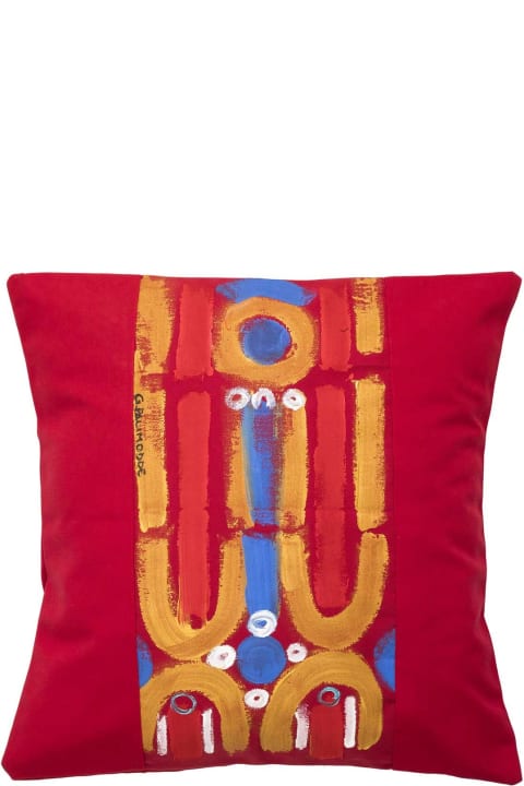 Home Décor Le Botteghe su Gologone Hand Painted Cushions 70x70 Cm
