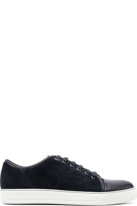 Lanvin Sneakers for Men Lanvin Suede And Nappa Captoe Low To Sneaker