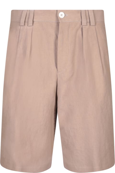 Brunello Cucinelli Pants for Men Brunello Cucinelli 2 Pences Beige Bermuda Shorts
