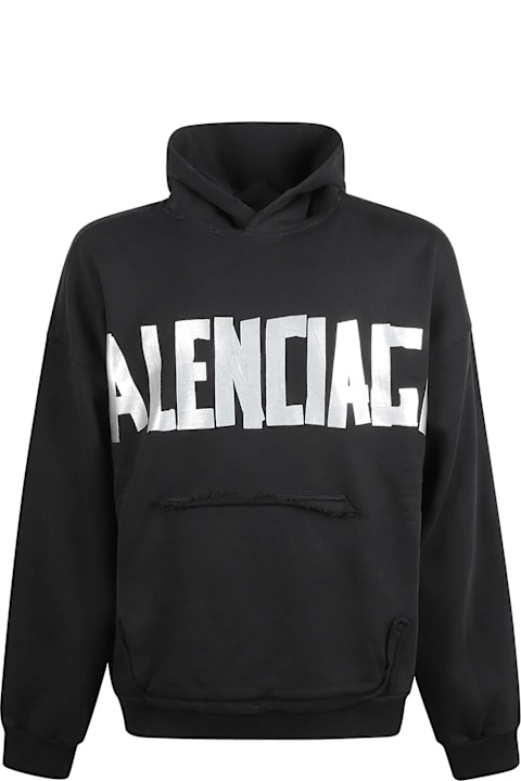 Balenciaga Fleeces & Tracksuits for Men Balenciaga Logo Print Hoodie