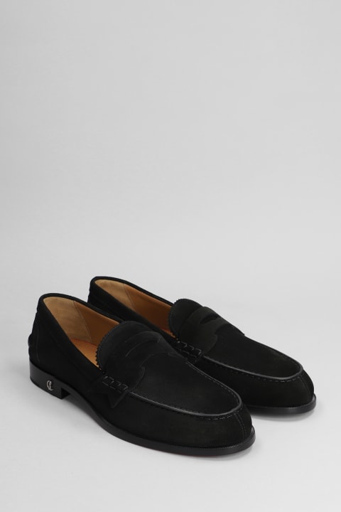 Shoes for Men Christian Louboutin No Penny Loafers In Black Suede